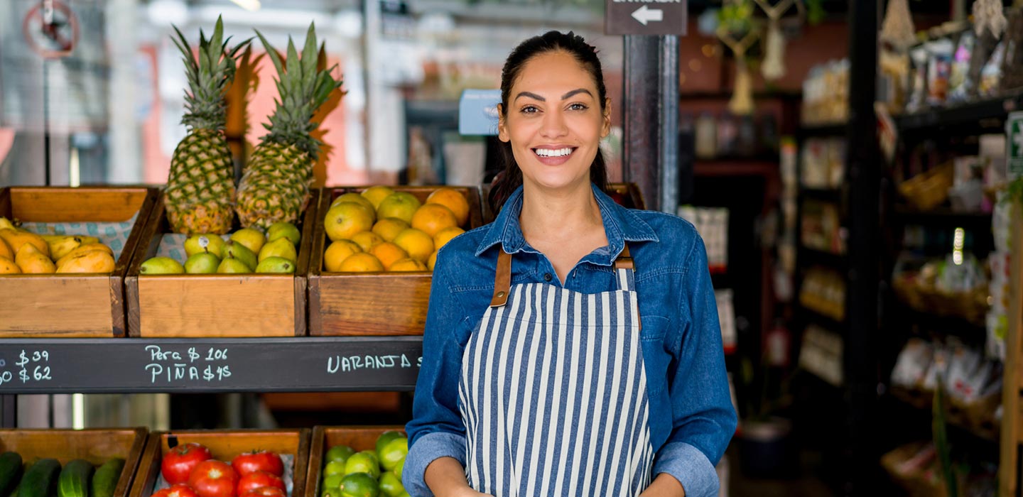 Small business owner in her shop